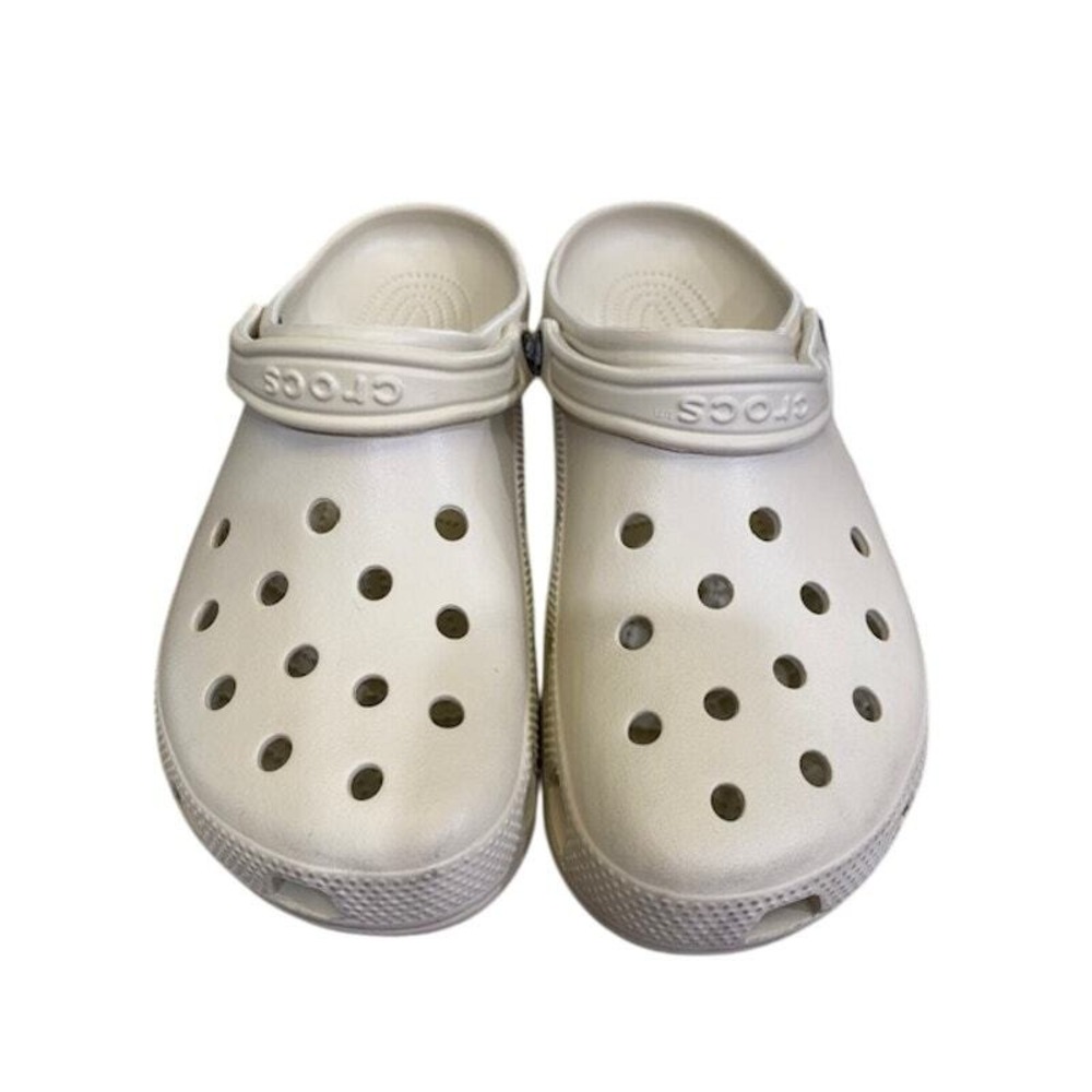 CROCS Classic Platform Comfort Slip-On Clog Bone (Off White/Cream) Men's Sz 11